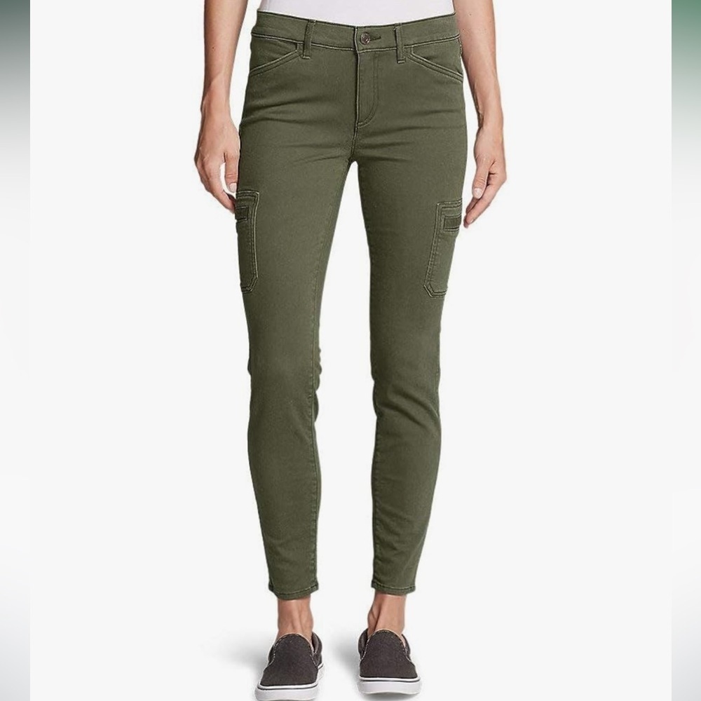 Eddie Bauer Women's Elysian Skinny Cargo Pants - Color, Slightly Curvy - Picture 4 of 5